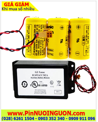 Pin FANUC-IC693ACC302B; Pin nuôi nguồn CNC FANUC-IC693ACC302B lithium 3v 15000mAh chính hãng _Made in Japan